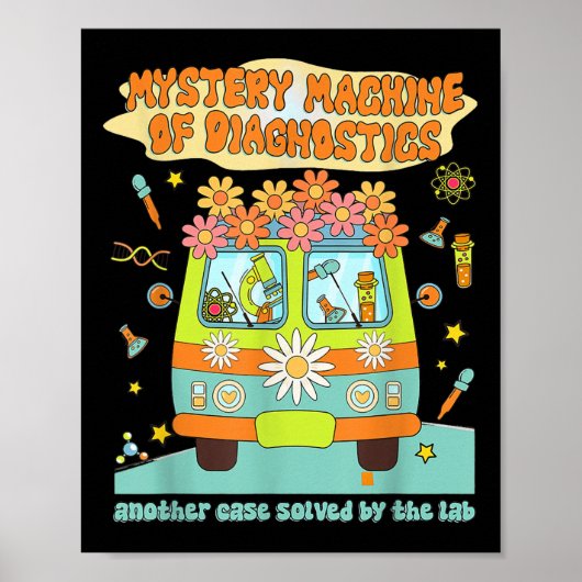 Mystery Machine van het Laboratorium van de Diagn Poster (Voorkant)