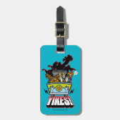 Mystery Machine "Yikes!" Grafisch Bagagelabel (Voorkant verticaal)