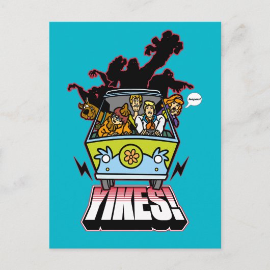 Mystery Machine "Yikes!" Grafisch Briefkaart (Voorkant)