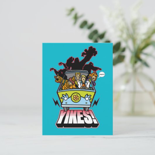 Mystery Machine "Yikes!" Grafisch Briefkaart (Staand voorkant)