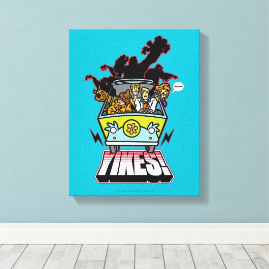 Mystery Machine "Yikes!" Grafisch Canvas Afdruk (Insitu (Houten vloer))