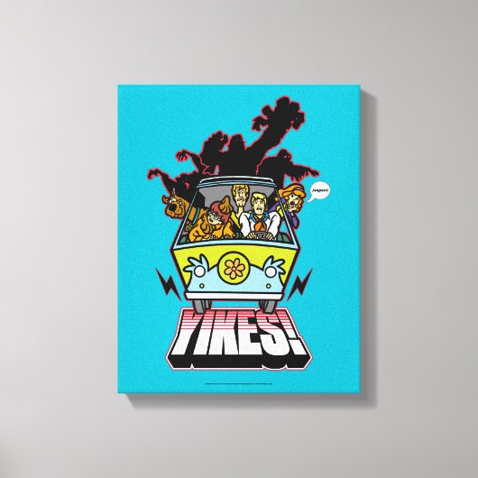 Mystery Machine "Yikes!" Grafisch Canvas Afdruk (Voorkant)