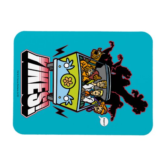 Mystery Machine "Yikes!" Grafisch Magneet (Horizontaal)