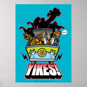 Mystery Machine "Yikes!" Grafisch Poster