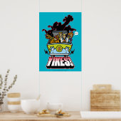 Mystery Machine "Yikes!" Grafisch Poster (Keuken)