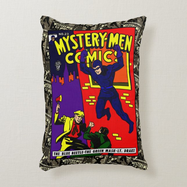 Mystery Mannen Comics Pillow Accent Kussen (Voorkant(Verticaal))
