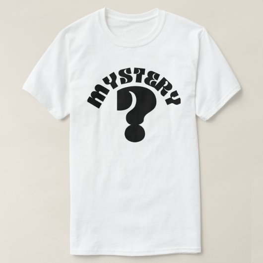Mystery Mannen Zwarte Vraag Mark T-Shirt (Design voorkant)