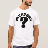 Mystery Mannen Zwarte Vraag Mark T-Shirt (Voorkant)