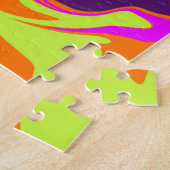 Mystery Melt Psychedelic Jigzaag Puzzle 80 s Legpuzzel (Zijkant)