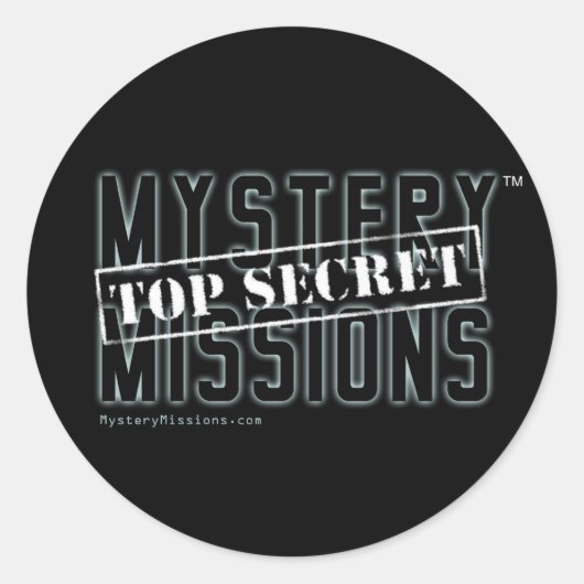Mystery Missions™-Stickers Ronde Sticker (Voorkant)