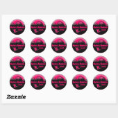 Mystery Mountain Canada roze snowboard stickers (Vel)