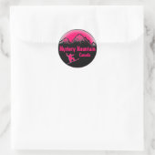 Mystery Mountain Canada roze snowboard stickers (Tas)