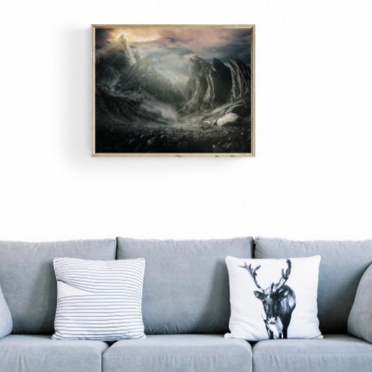 Mystery Mountains: Enigmatische Pieken in de Mist Poster