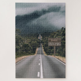 Mystery Road in Bossen huwelijksvoorstel Puzzle Legpuzzel