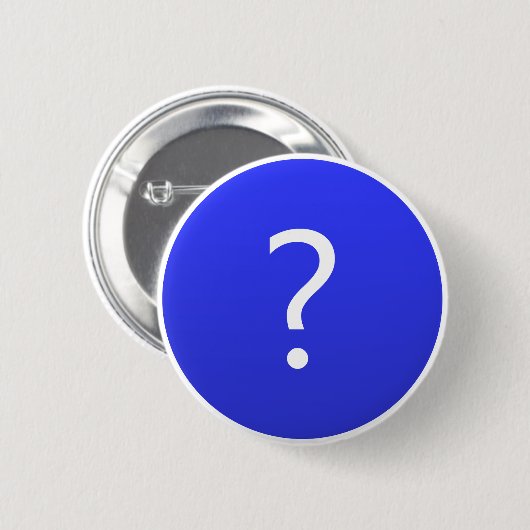 Mystery Round Buttonnen - Speelse vraagteken Ronde Button 5,7 Cm (Voorkant /achterkant)