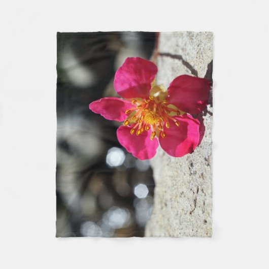 Mystery roze foto fleece deken (Voorkant)