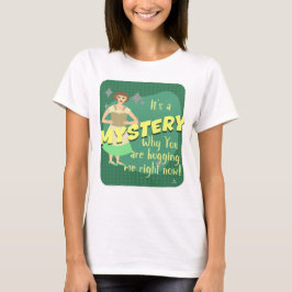 Mystery Snark Sassy Retro Reader Huisvrouw T-shirt