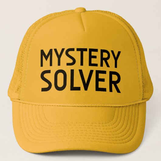 MYSTERY SOLVER leuk slogan-pet Trucker Pet (Voorkant)
