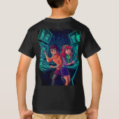Mystery Solvers in het donker T-shirt (Achterkant)
