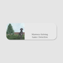 Mystery-Solving Junior Detective Name badge