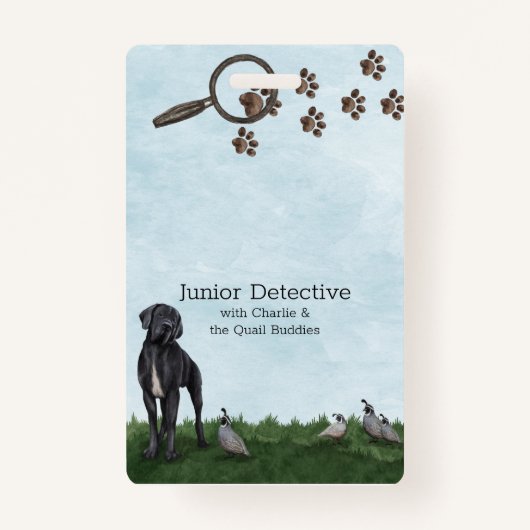 Mystery-Solving Junior Detective Name badge (Voorkant)