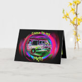 Mystery Van Party Kaart (Gele Bloem)