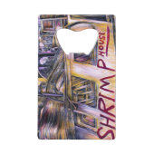 Mystery Vlees, afkomstig van water. Creditkaart Flessenopener (Achterkant)