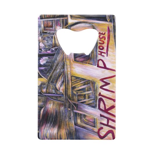 Mystery Vlees, afkomstig van water. Creditkaart Flessenopener (Achterkant)