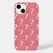 Mystery vraagteken kronkelig puzzelkoraal Case-Mate iPhone case (Achterkant)
