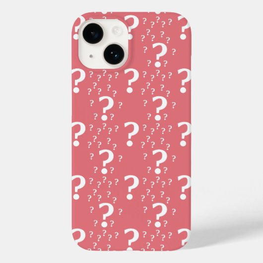 Mystery vraagteken kronkelig puzzelkoraal Case-Mate iPhone case (Achterkant)