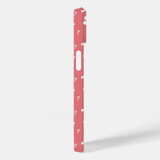 Mystery vraagteken kronkelig puzzelkoraal Case-Mate iPhone case (Achterkant / Rechts)