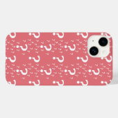 Mystery vraagteken kronkelig puzzelkoraal Case-Mate iPhone case (Achterkant (horizontaal))