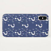 Mystery vraagteken raadsel blauw puzzelblauw Case-Mate iPhone case (Achterkant (horizontaal))
