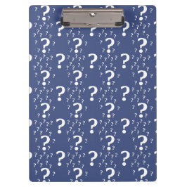 Mystery vraagteken raadsel blauw puzzelblauw klembord