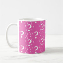Mystery vraagteken raadsel puzzelroze