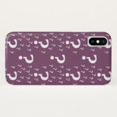 Mystery vraagteken raadsel puzzle mauve Case-Mate iPhone case (Achterkant (horizontaal))