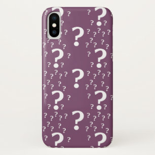 Mystery vraagteken raadsel puzzle mauve Case-Mate iPhone case