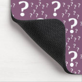 Mystery vraagteken raadsel puzzle mauve muismat (Hoek)