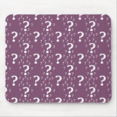 Mystery vraagteken raadsel puzzle mauve muismat (Voorkant)