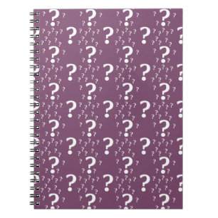 Mystery vraagteken raadsel puzzle mauve notitieboek