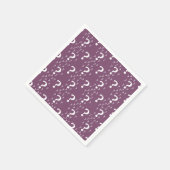 Mystery vraagteken raadsel puzzle mauve servet (Hoek)