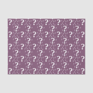 Mystery vraagteken raadsel puzzle mauve tissuepapier