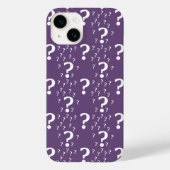 Mystery vraagteken raadsel puzzle paars Case-Mate iPhone case (Achterkant)