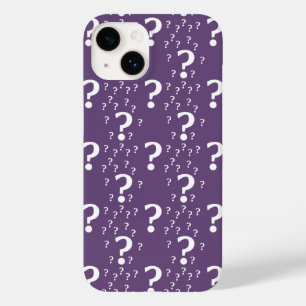 Mystery vraagteken raadsel puzzle paars Case-Mate iPhone 14 hoesje