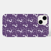 Mystery vraagteken raadsel puzzle paars Case-Mate iPhone case (Achterkant (horizontaal))