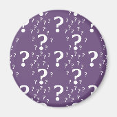 Mystery vraagteken raadsel puzzle paars magneet (Voorkant)