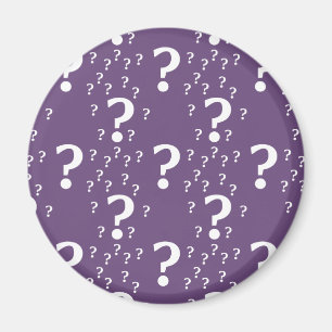 Mystery vraagteken raadsel puzzle paars magneet