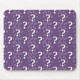 Mystery vraagteken raadsel puzzle paars muismat
