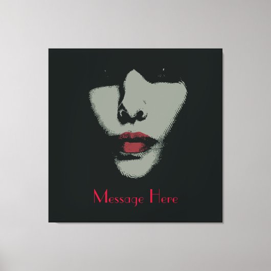 Mystery Woman Wrapped Canvas (Voorkant)