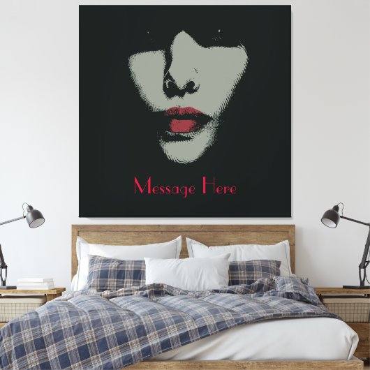 Mystery Woman Wrapped Canvas (Insitu (Slaapkamer))